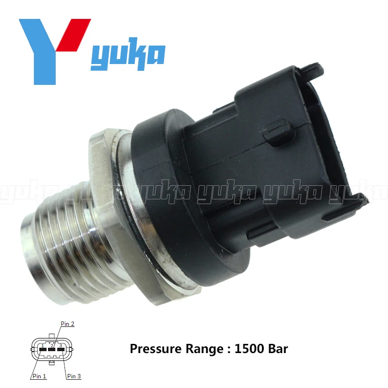 1500 Bar Fuel Rail Pressure Sensor Common Regulator For MERCEDES