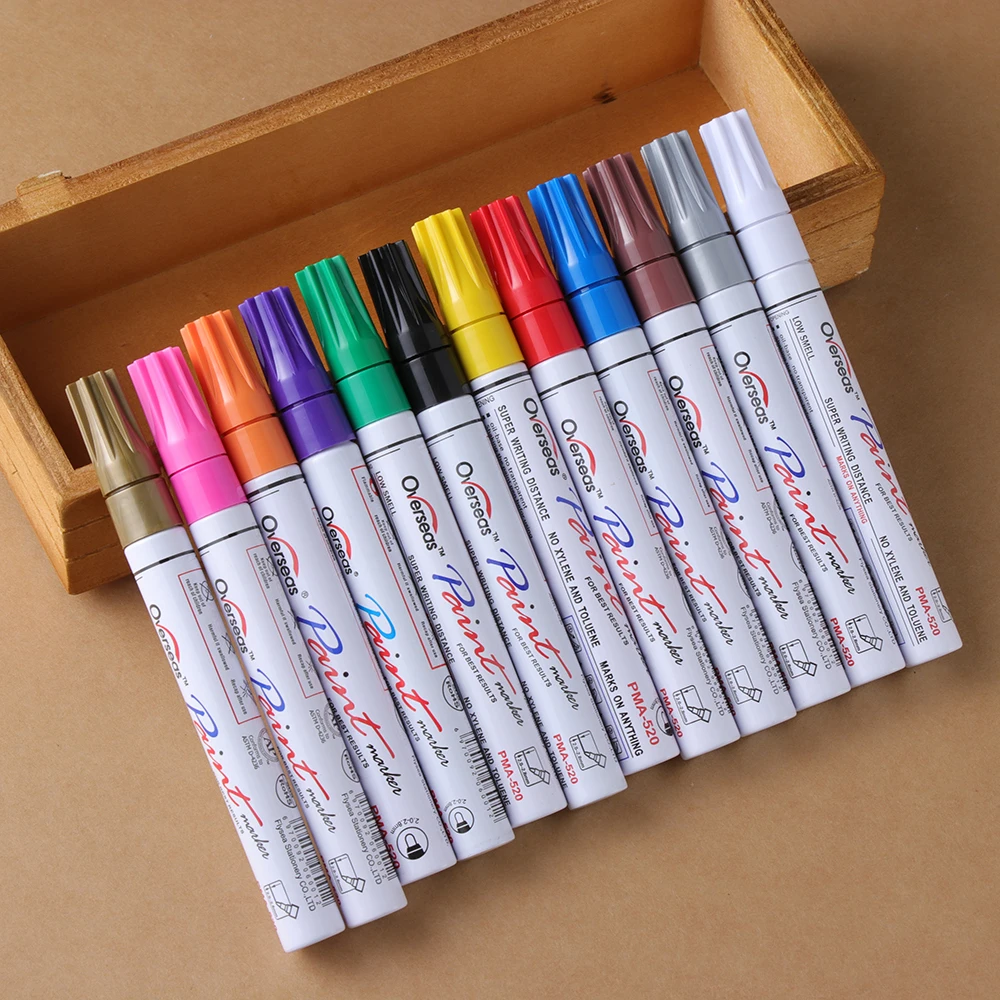 Buy 1Pc Oil Rubber Color Pen Waterproof Rubber Permanent Paint Marker Pen Car