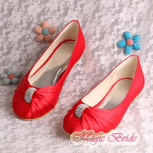 20 Colors Custom Handmade Dressy Flat Shoes For Women Wedding Red 20 Colors Custom Handmade Dressy Flat Shoes For Women Wedding Red Satin Plus Size Free Shipping In S Flats From On Aliexpress Alibaba