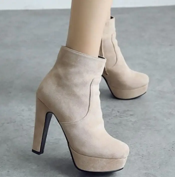 Chaussure Femme/Женская обувь Женские туфли лодочки Зимние женские ботильоны на высоком