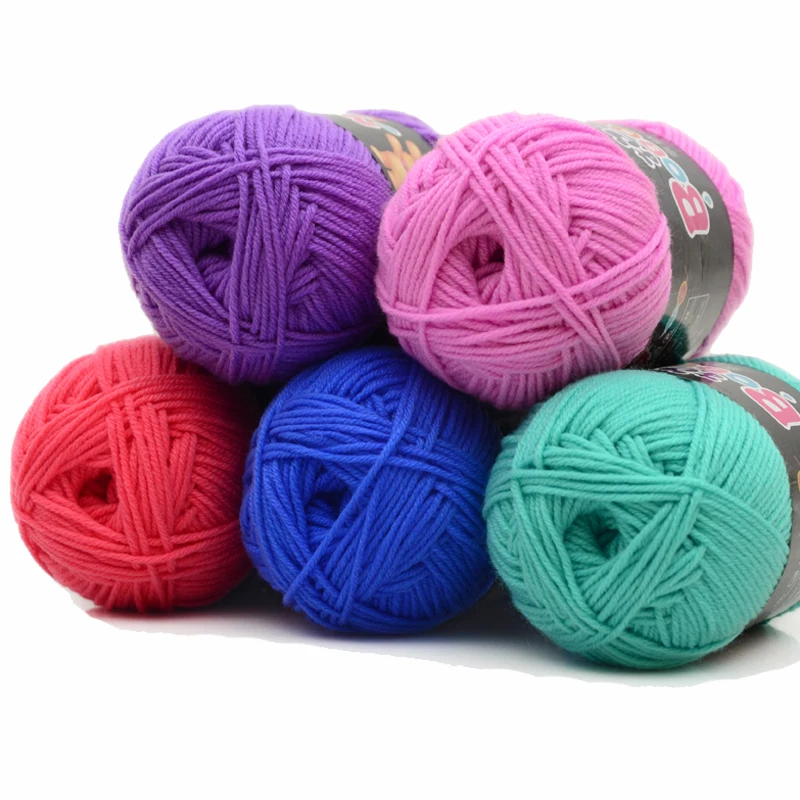 Soft Skin-Friendly Milk Cotton Yarn Crochet Yarn for Knitting Doll ...