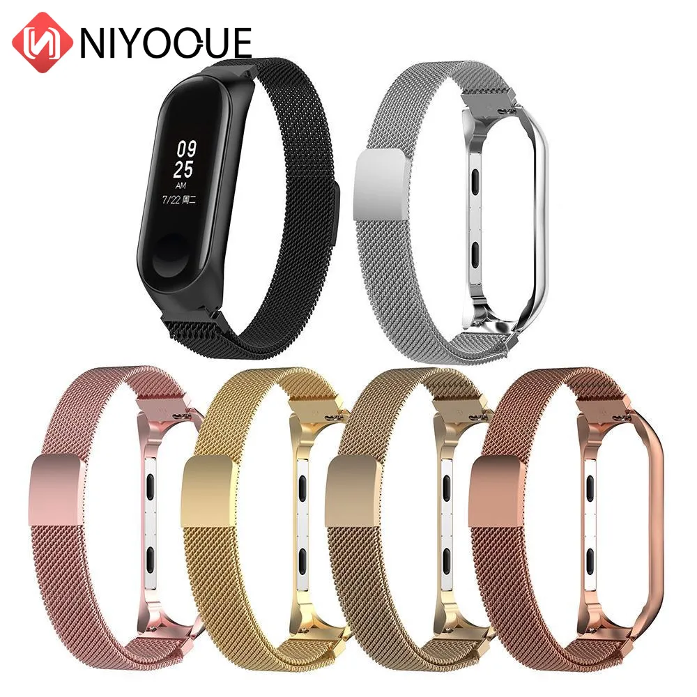 Металлический ремешок NIYOQUE для Xiaomi Mi band 4 сменный MiBand 3 смарт браслета Band3|belt radio|strap on adult toysbelt crystal |