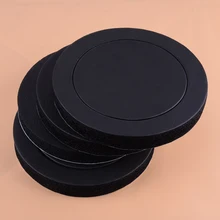 Черный 4 шт. двери автомобиля 6,5 ''звукоизоляционное кольцо звукоизоляционное хлопок бас дверь звуковая накладка декоративная аксессуары