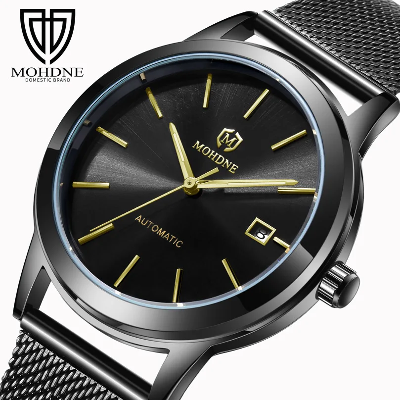 

FNGEEN Net belt new mechanical watch men's watch waterproof men's automatic mesh belt mechanical watch student business
