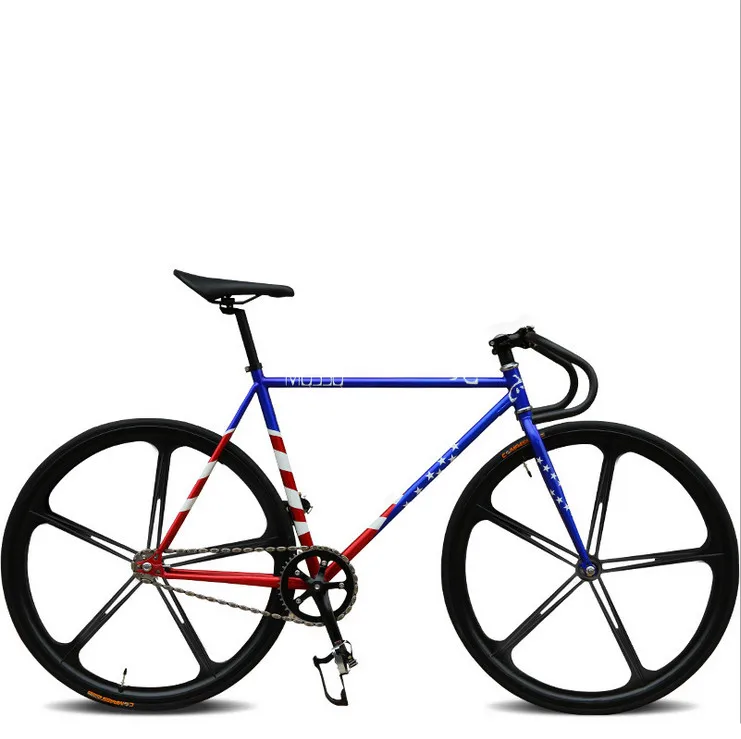 Discount Original X-Front brand fixie Bicycle Fixed gear 46cm 52cm DIY One wheel speed road bike track Flag bicicleta fixie bicycle 1