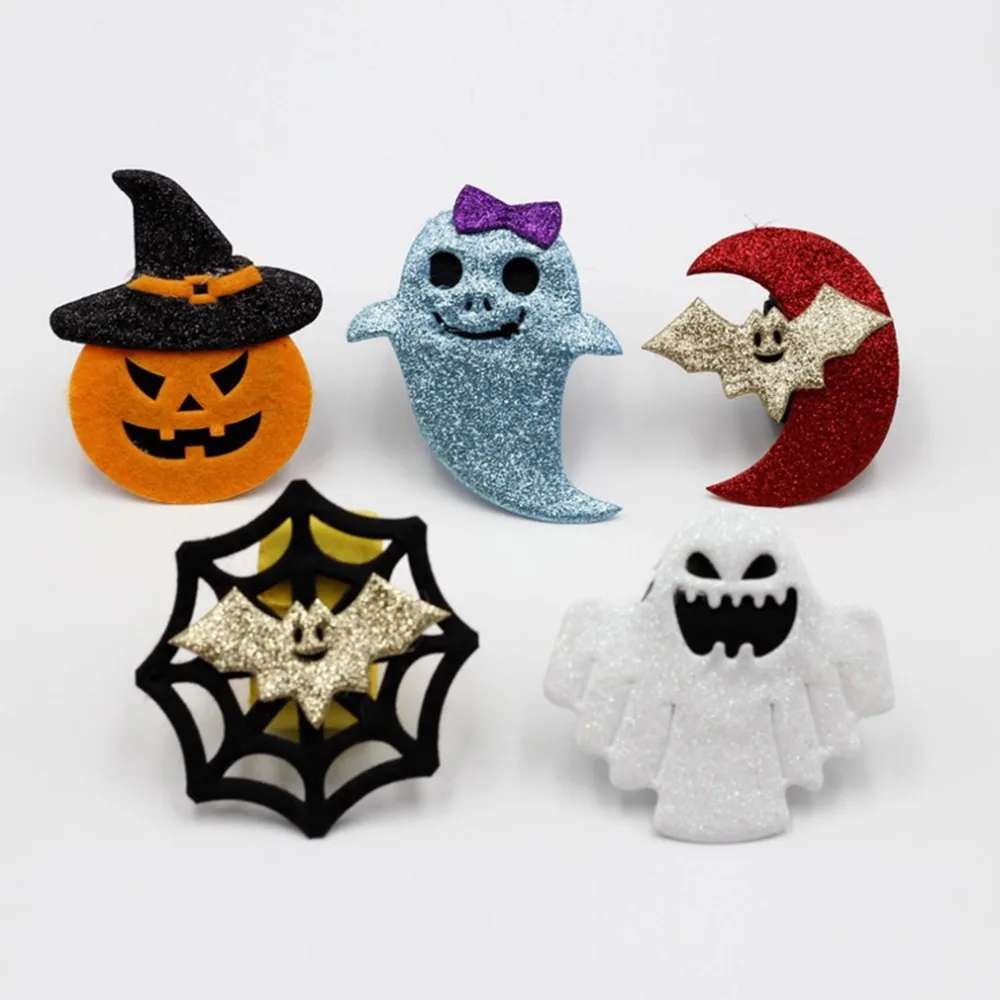 

Halloween Decorations Pops Ring Cloth Pat Circle Pat Bracelet Pumpkin Spider Skull Pat Circle Bracelet Halloween Gift Kids