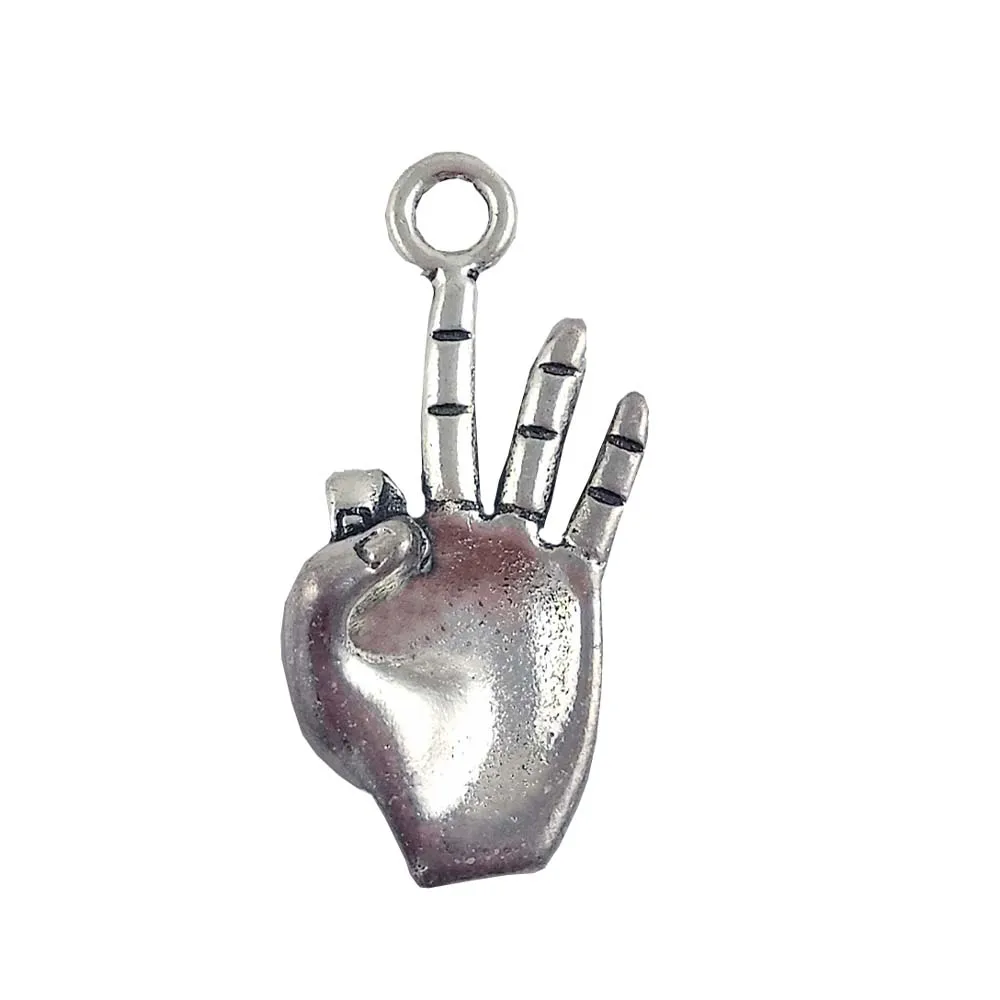 

20pcs Kapp Alpha Psi Fraternity hand signals charm for Fraternity products Bracelet Jewelry