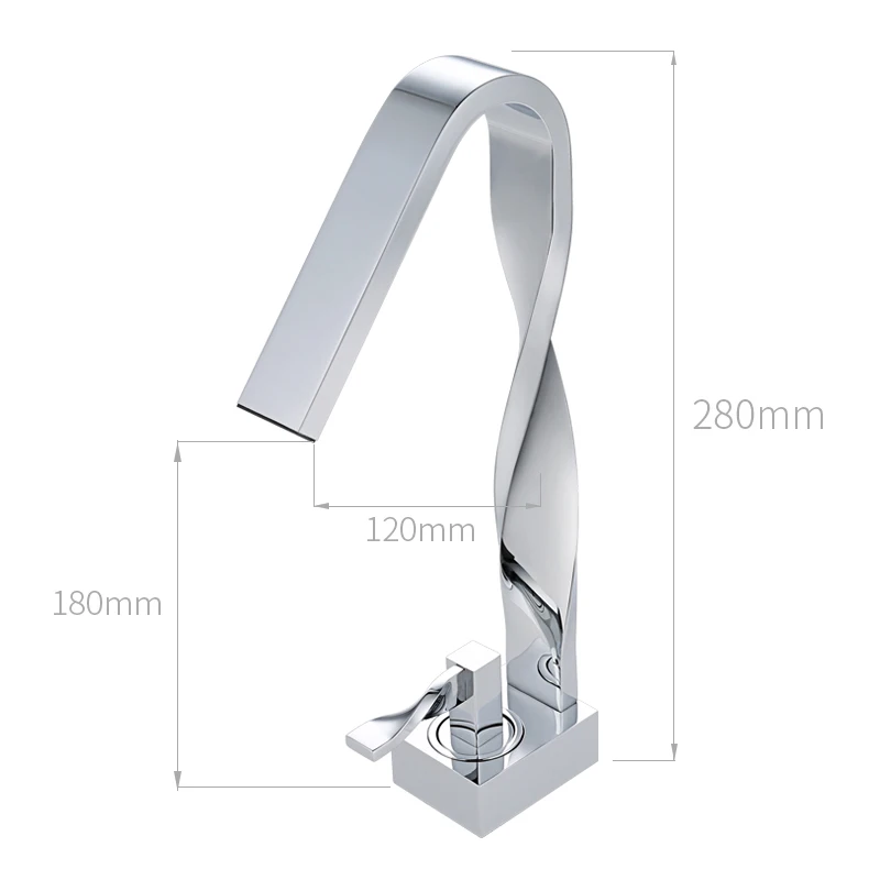 bathroom faucet cock chrome 2pcs set kit Waterfall faucet Bathroom tap Bathroom Basin Mixer Tap with Hot and Cold Water2