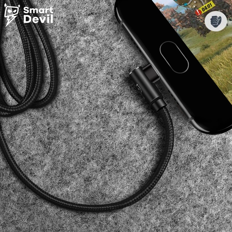 USB кабель SmartDevil типа C 90 градусов 0 25 м|Кабели для мобильных телефонов| |