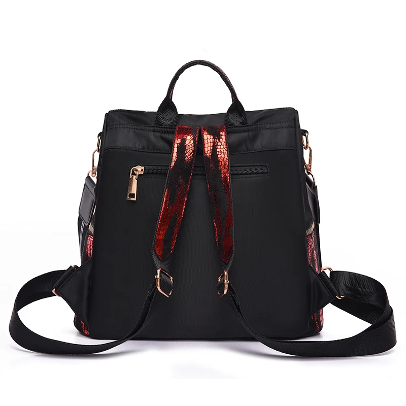 Модный многофункциональный женский рюкзак высокого качества из искусственной кожи, женские рюкзаки, женские школьные сумки из ткани Оксфорд, сетчатый ранец