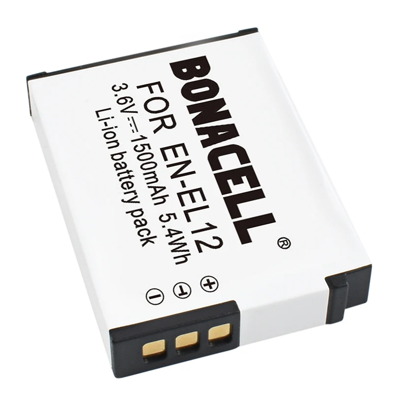 Bonacell RU EL12 EN-EL12 Li-Ion Батарея+ Зарядное устройство для цифровой камеры Nikon Coolpix S9900 S9700 S9100 S8000 AW120 AW130 S6000 S6100 S6300 S9050