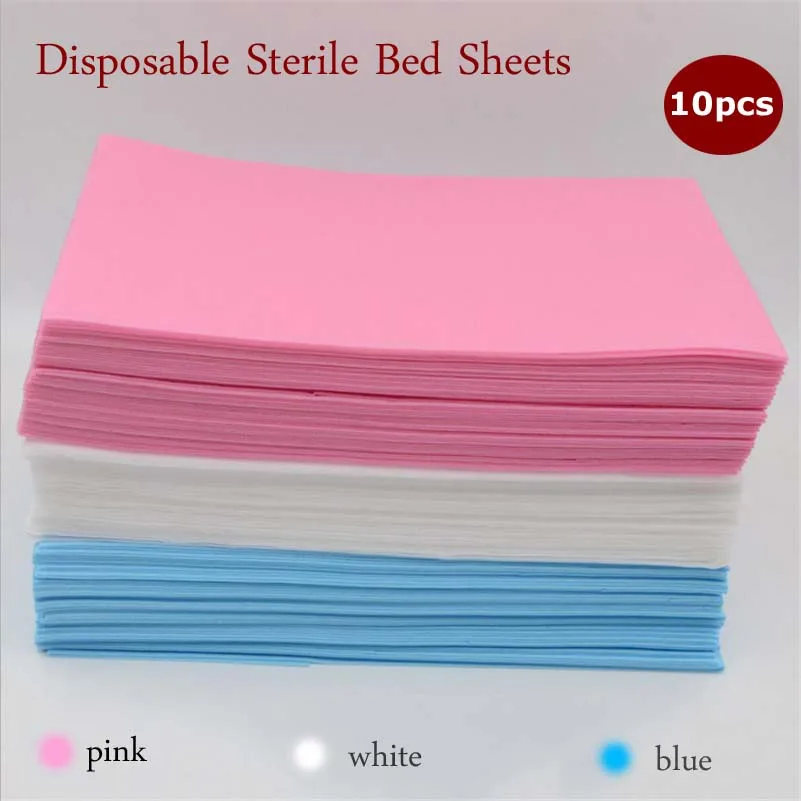 10 Sheets Dental Permanent Makeup Disposable Sterile Fitted Bed Sheets