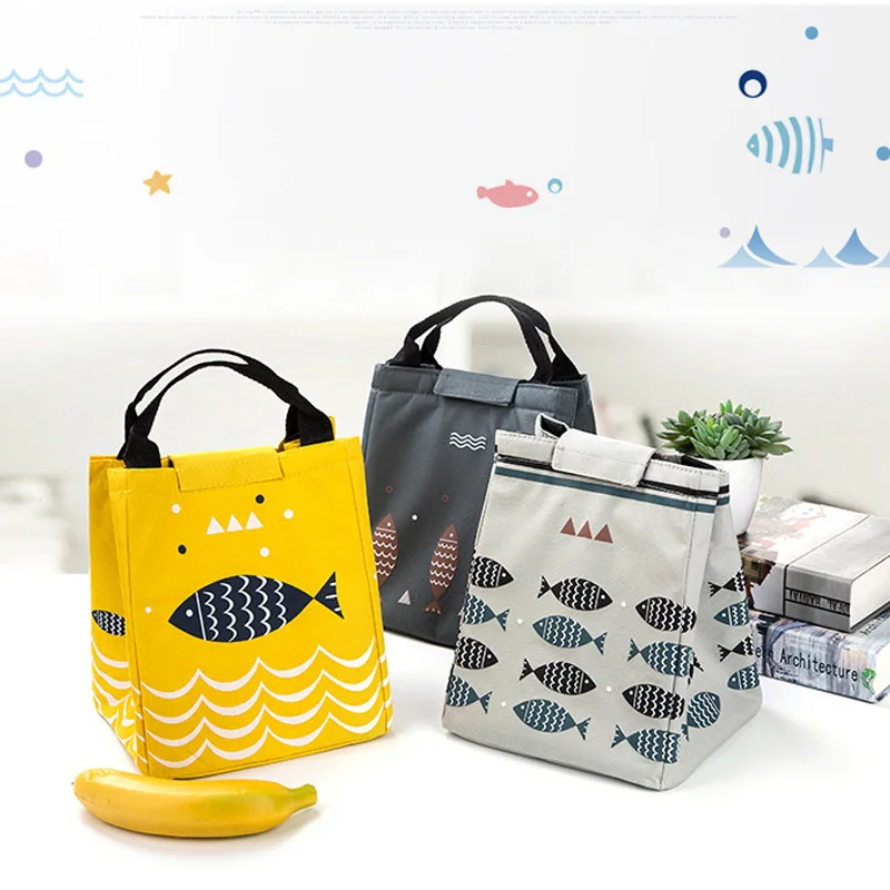 

2019 Reusable Insulated Thermal Lunch Bag Women Men Multifunctional Kid Cooler And Warm Keeping Fresh Ice Cream Lunch Box