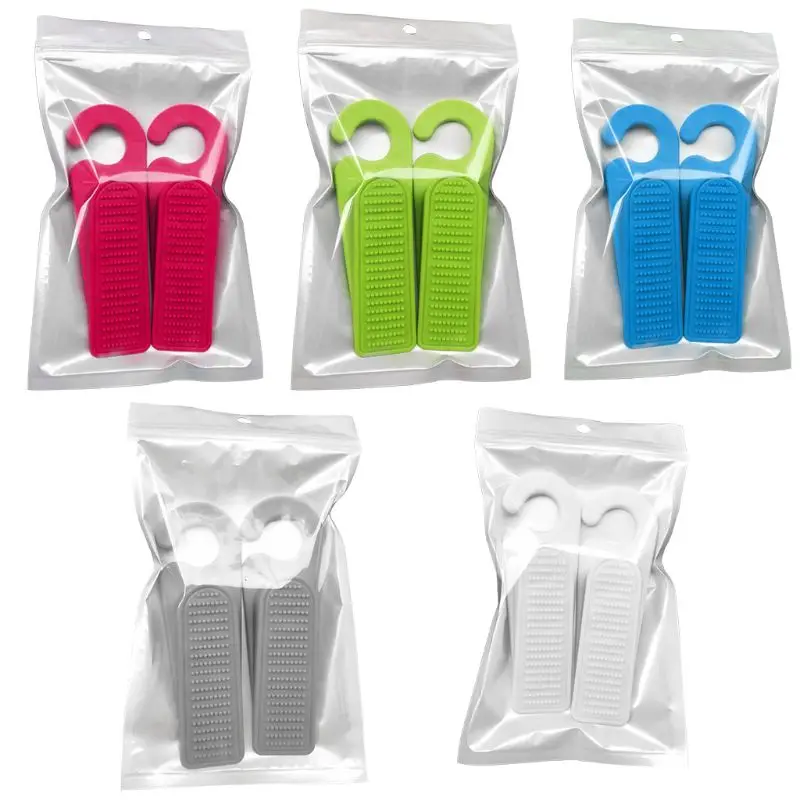 

2Pcs Soft TPR Door Stopper Anti-slip Jammer Kids Finger Safety Guard Anti Slamming Doors Baby Hands Anti-pinch Protector Househo