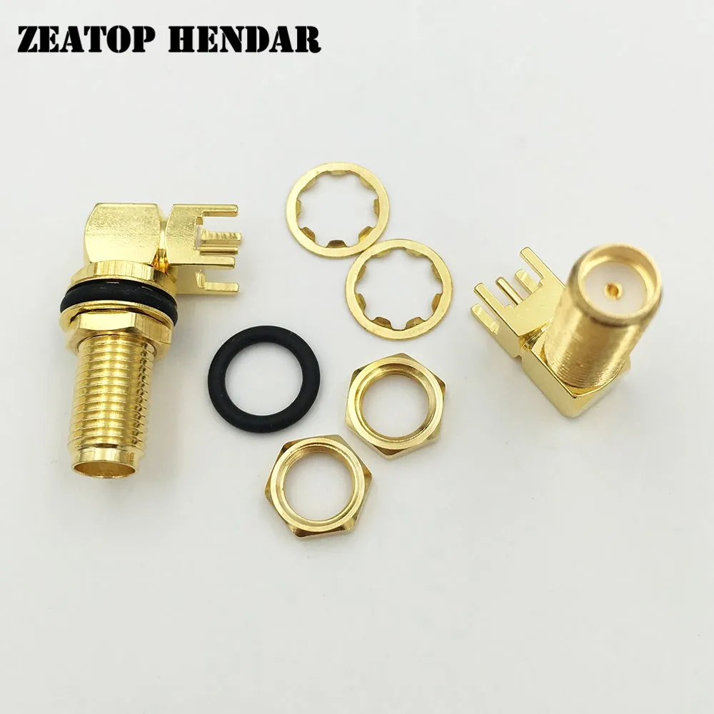 10 Piezas SMA 2 Agujeros 10 Piezas Conectores SMA Hembra Con Brida De 2 Agujeros - Para Montaje En Panel RF Correa Samsung Watch 6