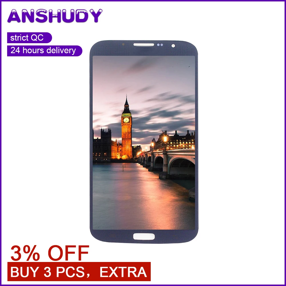 

For Samsung Galaxy Mega 6.3 I9200 LCD Display Touch Screen Digitizer Assembly For Samsung Galaxy Mega I9200 I9205 Display