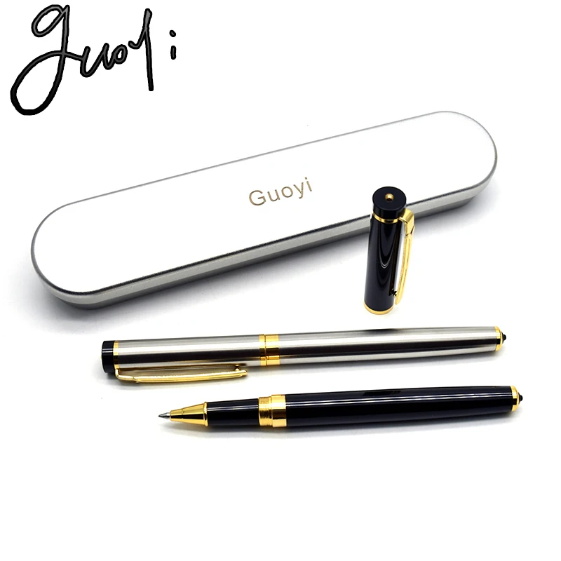 

Guoyi D08 creative metal gel pen 50pc / batch learning office school stationery gift luxury pen hotel business writing ball pen
