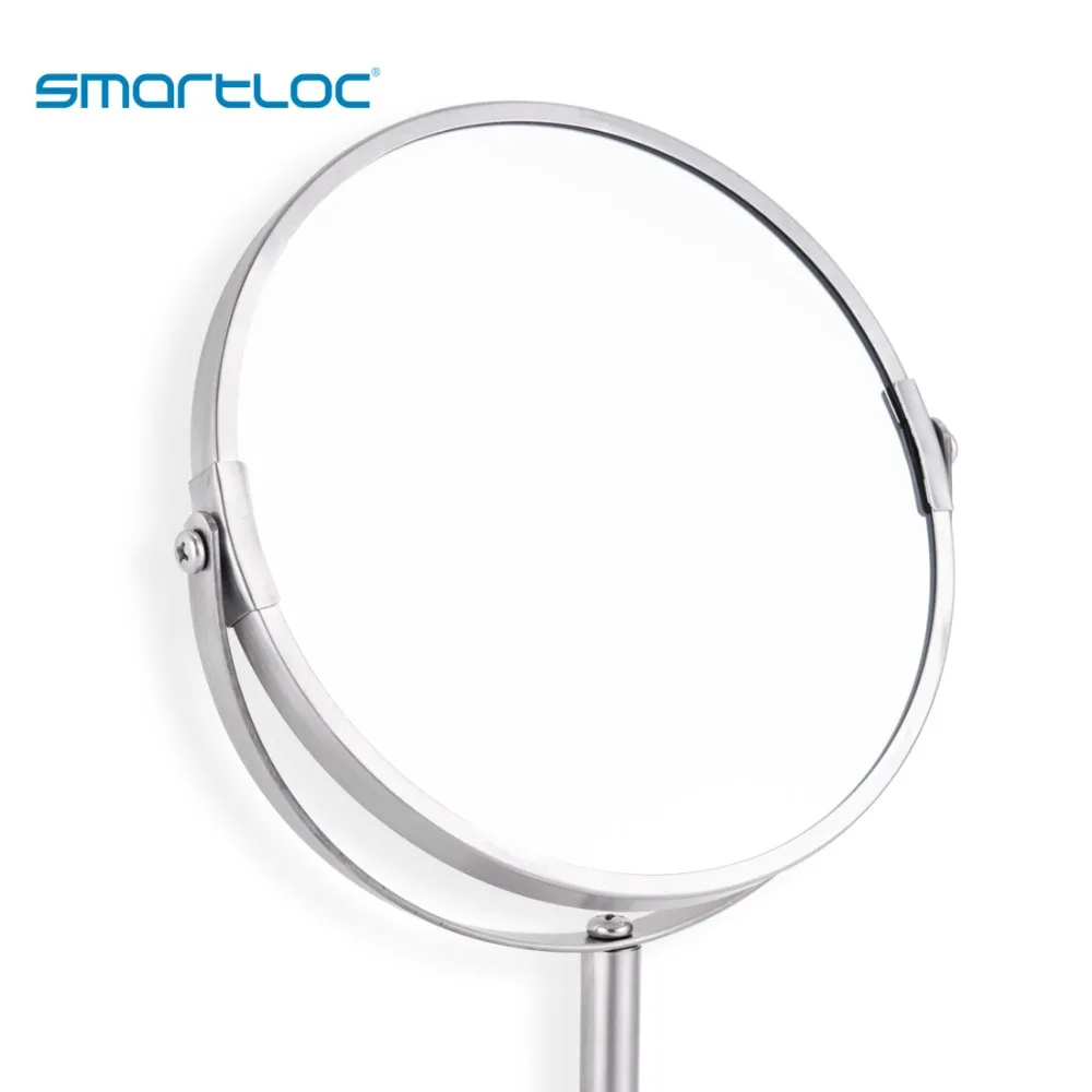 Smartloc الحديد 6.7 بوصة 3X المكبرة الحمام مرآة ماكياج حمام المكياج التجميل الغرور الذكية جدار 360 الدورية Smartloc الحديد 6.7 بوصة 3X المكبرة الحمام مرآة ماكياج حمام المكياج التجميل الغرور الذكية جدار 360 الدورية