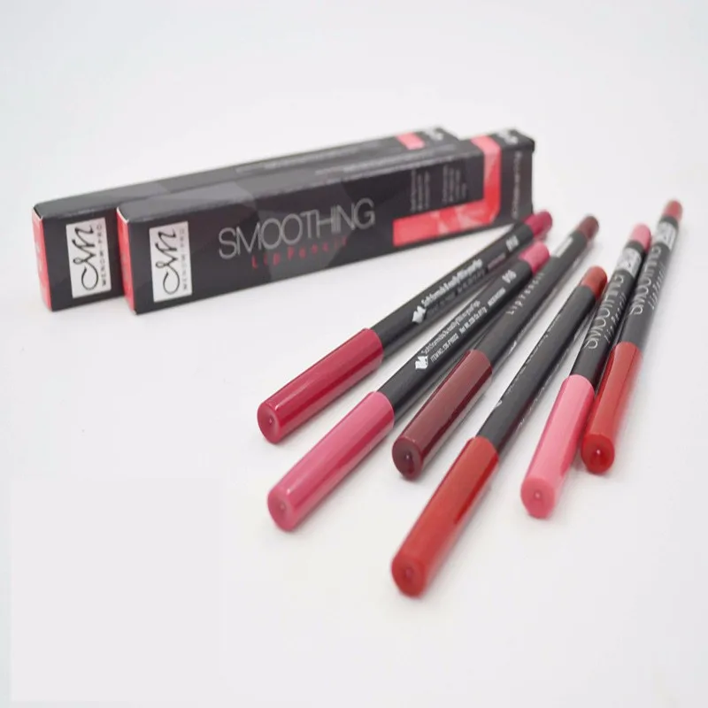 Menow составляют сглаживания водонепроницаемый карандаш для губ Красный губ Pen Косметика для макияжа длительный эффект мягкой матовой помады карандаш