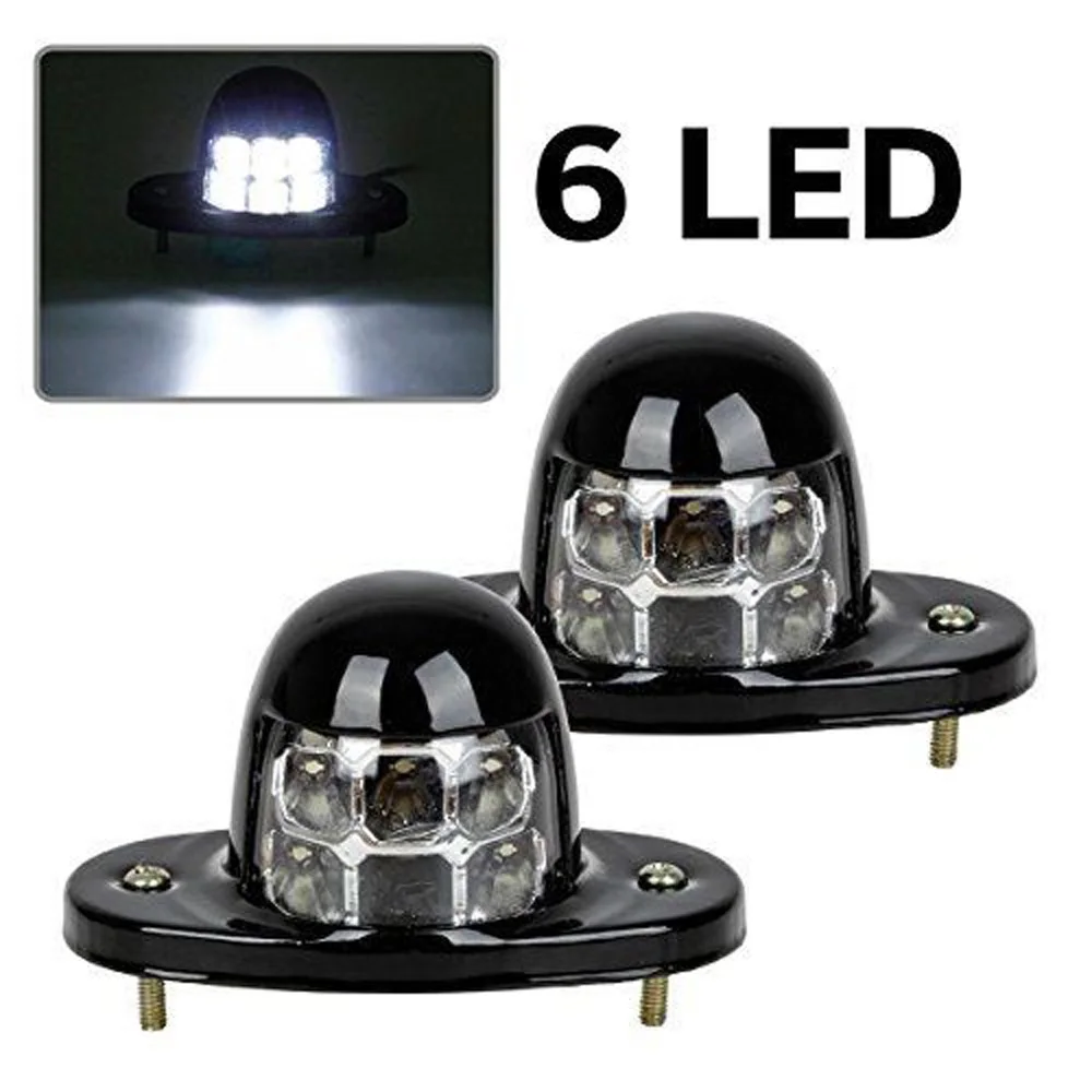 9*5*5 см 12 В DC 3 Вт белый 6LED Автомобильный Дверной светильник номерной знак светильник лампы для мотоцикла автомобильный Грузовик Прицеп