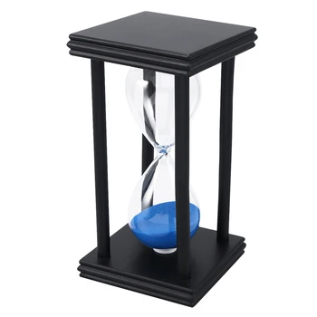 

1 Pc Hourglass Sand Timer 30 Minutes Blue Sand Vintage Home Decoration Glass Sand Clock Tea Timer for Office Restaurant Home