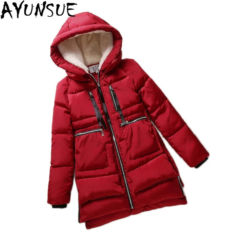 

New 2016 Winter Women Wadded Jacket Red Female Outerwear Plus Size 5XL Thickening Casual Down Cotton Wadded Coat Women Parkas