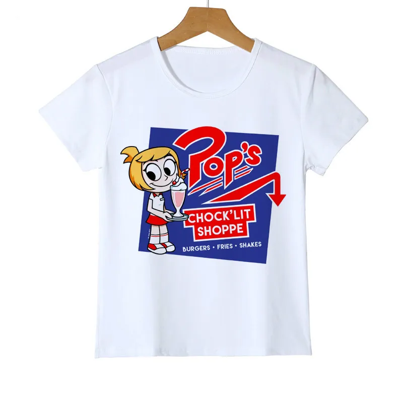 Детские футболки «ривердейл» Новая летняя Модная брендовая одежда футболка для мальчиков/девочек/малышей, белая тонкая футболка Повседневная Y10-2 для подростков - Цвет: Y10-2E