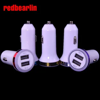 

Redbearlin Colorful Universal 2-Port Dual USB Car Charger for iphone4 4s/iphone 5 5S 5C/ipad/Samsung Galaxy S5/Tablet PC