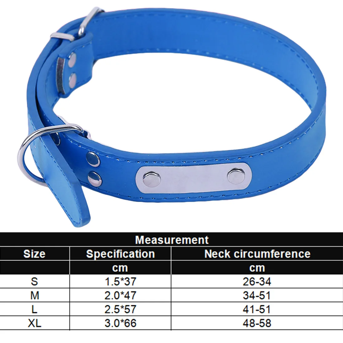 

2019 PU Leather Dog Collar Durable Padded Personalized Pet ID Collars Customized for Small Medium Large Dogs Cat Red Black Brown