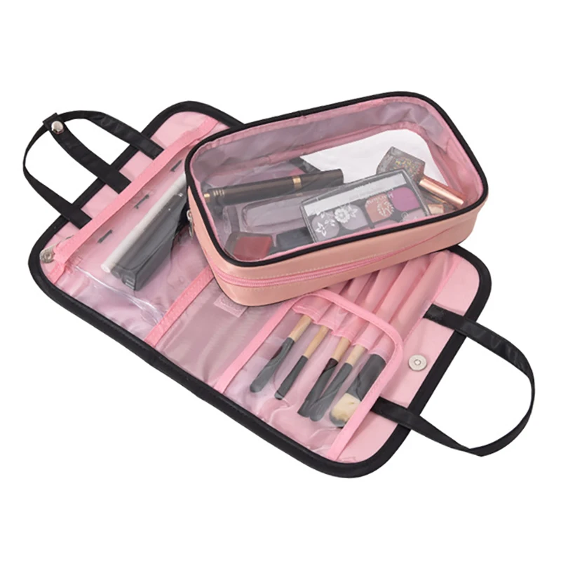 

Polyester Travel Portable Cosmetic Storage Bag Large Capacity for Suitable Placement Toothpaste Toothbrush and Cosmetics