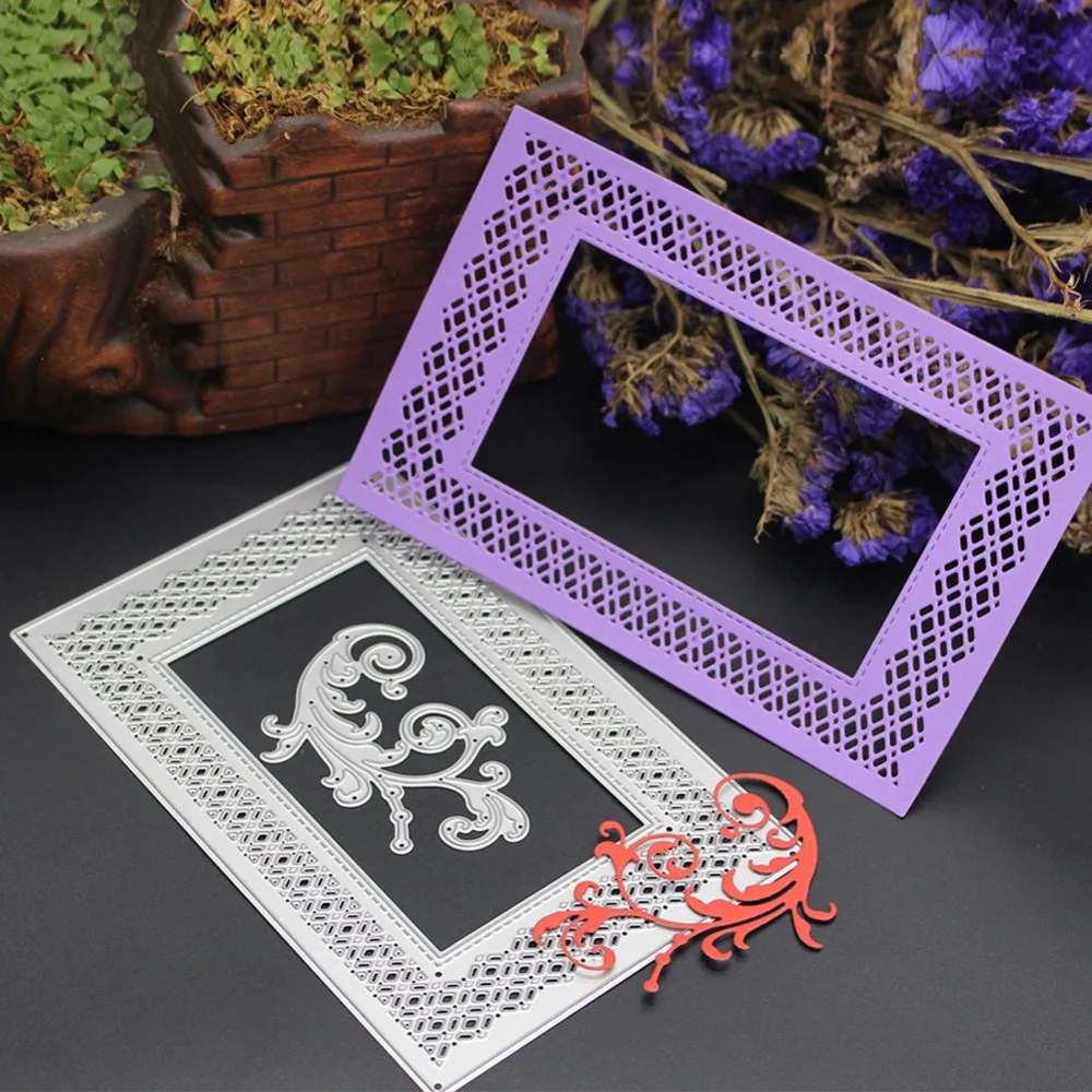 Buy Square Frame Cutting Dies for Scrapbooking DIY Decor Card Making Crafts