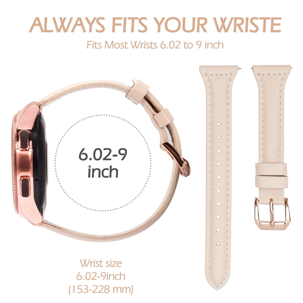 Модный кожаный ремешок для samsung Galaxy Watch 42 мм 46 мм ремешок из натуральной кожи сменный ремешок для Galaxy Watch Active2