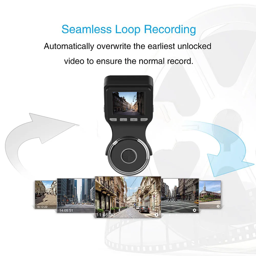 Новинка 2019 черная Автомобильная камера с Wi Fi видеорегистратор FHD 1080P g сенсором