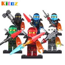 Kitoz Hands of Time W Ninja с медным лопастем Cole Kai Jay Lloyd Nya ниндзя Зейн фигурка черная Броня строительные блоки игрушка