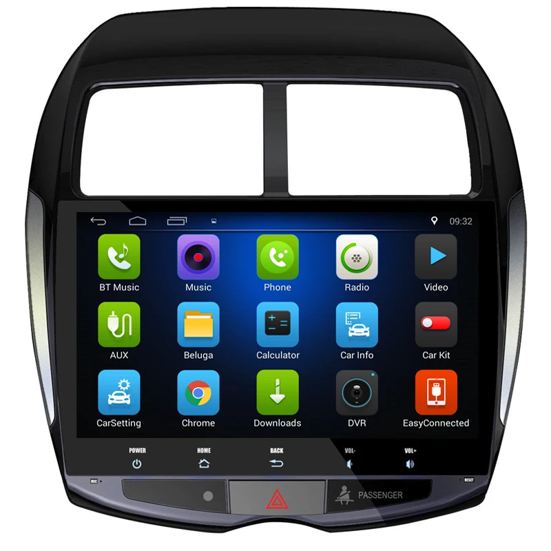 Best 10.2"Android 7.0! Car DVD PC Multimedia DVD Player GPS Navi Stereo Radio Fit Mitsubishi ASX 2010 2011 2012 3G WIIF OBD DVR CAM 4