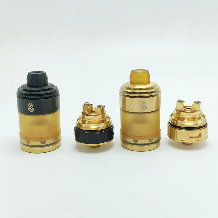 

Coppervape Hussar Style RTA Rebuildable Tank 22mm Atomizer With Micro Tank 3.5ml With Pei Tube 510 Thread