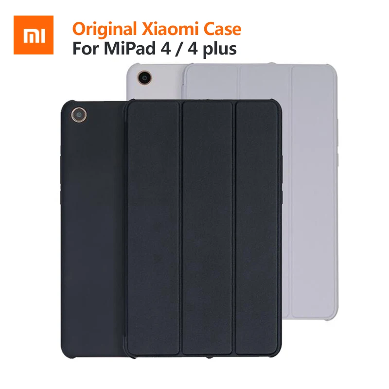 

Original Xiaomi Mi Pad 4 Plus / Pad4 Smart Case Tablet Frosted PU Leather Flip Cover MIPAD 4 Full Protector Sleeve Bag