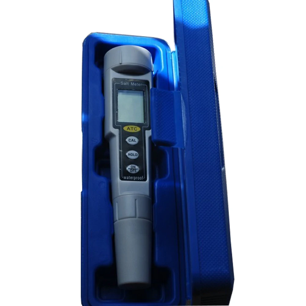 Pen Type Salt Meter LCD Digital Water Proof 0 To 9999 mg/L CT-3081 Salinity Tester Water Quality An