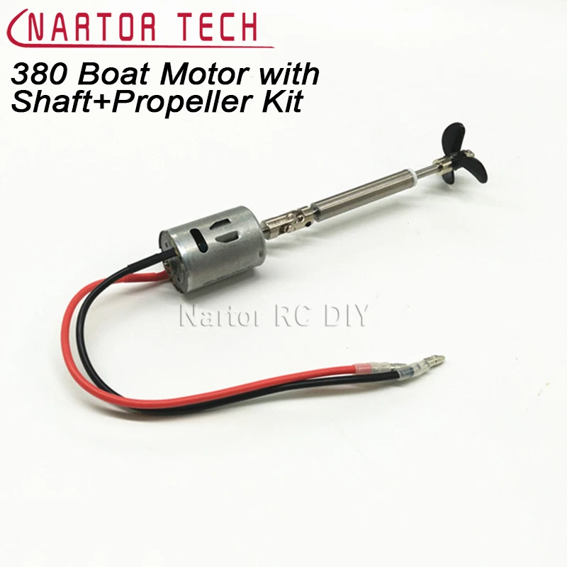 380 Boat Motor with Shaft+Propeller Kit Shaft Assembly Spare Parts for