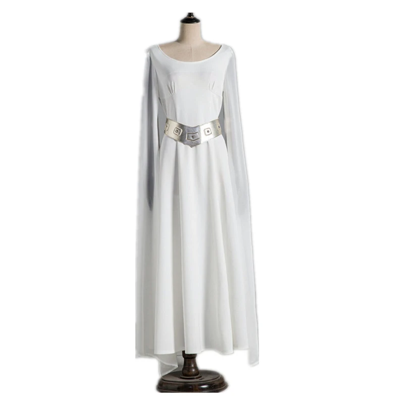 

Movie Princess Leia Dress Costume Adult Star Wars Halloween Fancy Dress Cosplay Costume