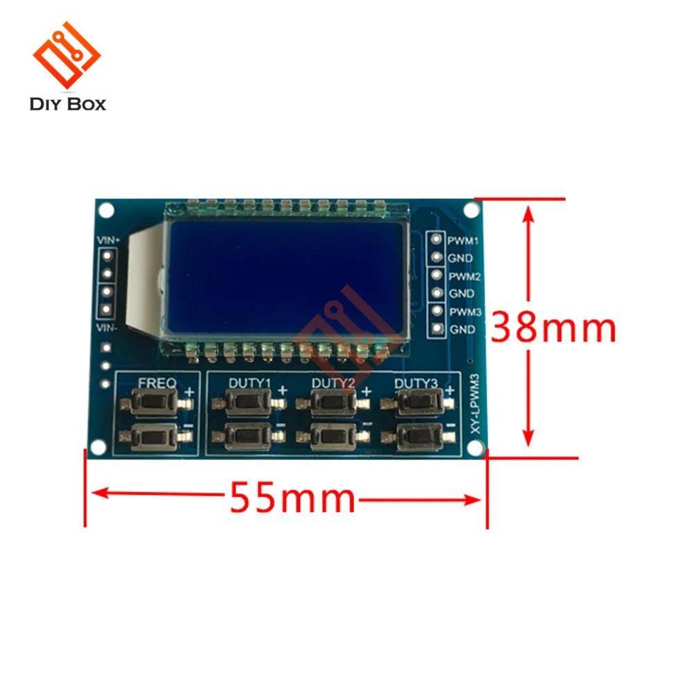 1Hz-150 кГц Отношение сигнал/генератор PWM частота импульсов рабочий цикл регулируемый дисплей модуля LCD 3,3 V-30 V PWM плата Модуль гибкий кабель