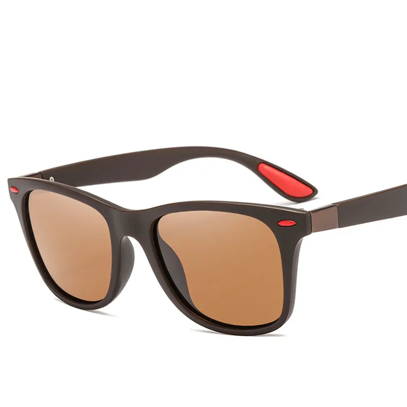 Новинка, Классические поляризованные солнцезащитные очки для мужчин и женщин, солнцезащитные очки с квадратной оправой для вождения, мужские очки, UV400, очки для вождения