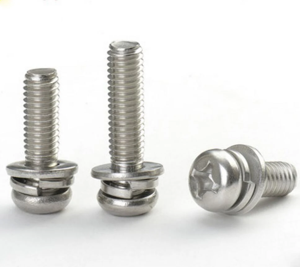 M3 Phillips Round pan Head With washers Stainless Steel Screws Machine Screws and Tapping Screw