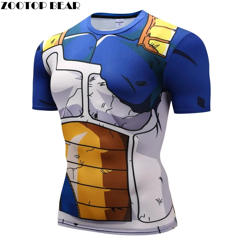 Dragon Ball Z T shirts Men Compression Shirts Anime Short ...