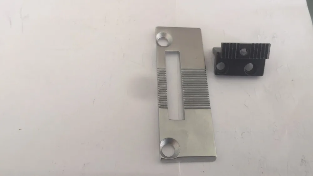 

needle plate and tooth ,mean is one set sewing machine parts
