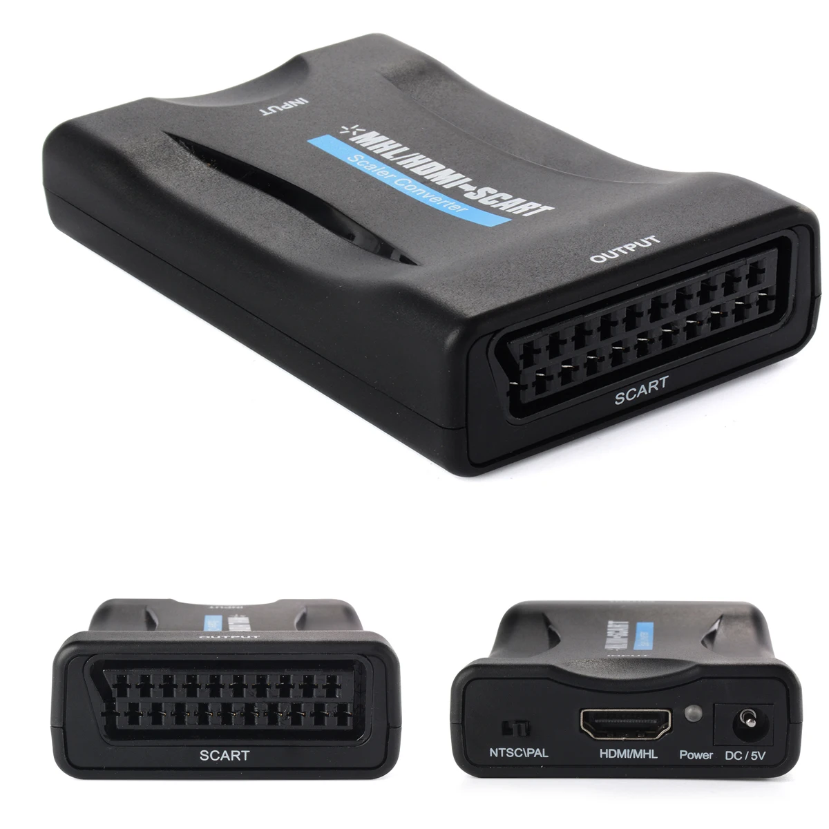 

SCART to 1080p HDMI Converter Scaler Box Video Adapter for NTSC / SECAM AC281