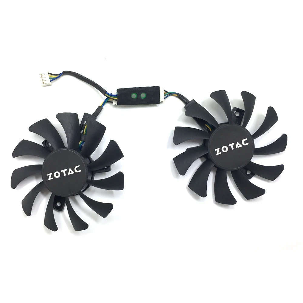 Оригинальный вентилятор для видеокарты 75 мм GA81S2U 4PIN ПК ZOTAC GTX 970 4 Гб GPU|Охлаждающие