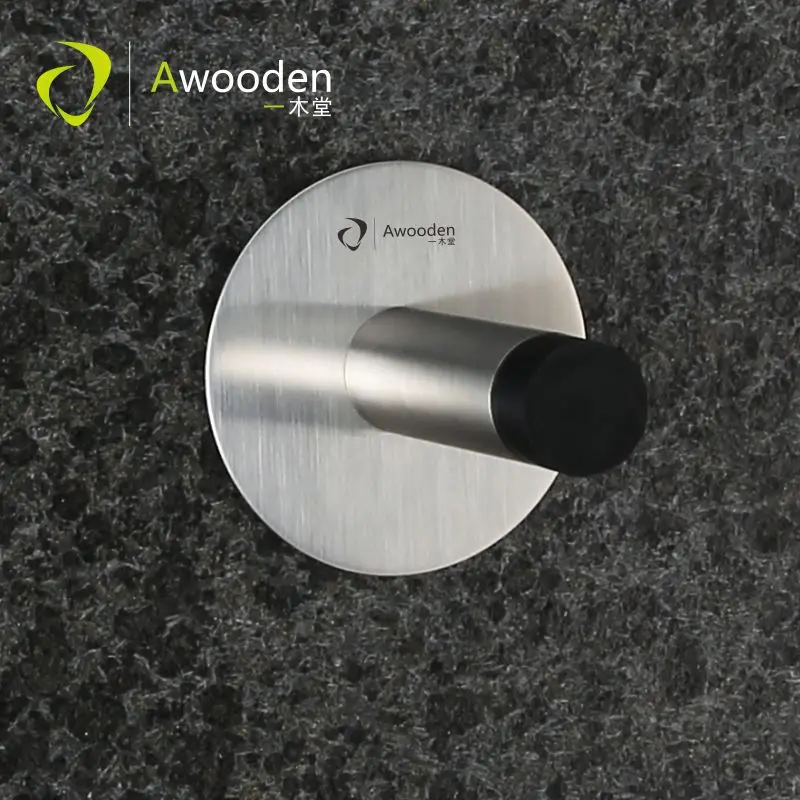 Awooden дверная пробка с дверным крюком сверхмощный Превосходное качество предотвращает столкновения двери бесплатно ногтей винты установка