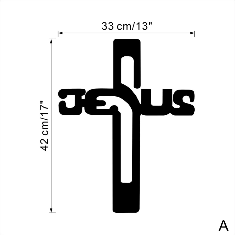 Христианский Иисус Крест Искусство домашний Декор виниловые наклейки на стену наклейки на стене обои