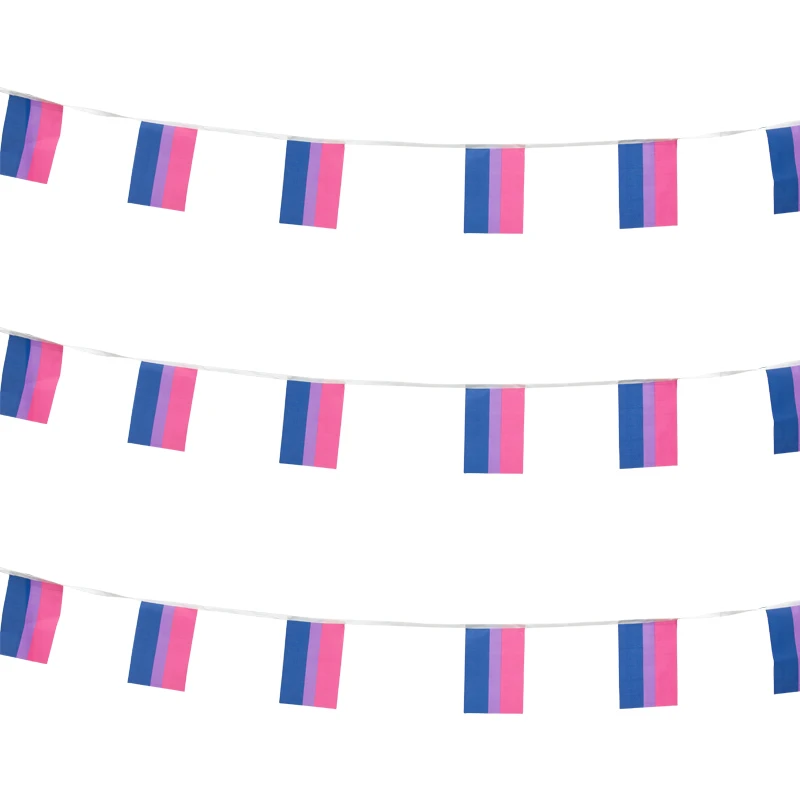 

xvggdg Rainbow string Flags 38pcs/set Rainbow Flags Banner Bisexual Pride LGBT Flag Lesbian Gay Parades string Flags